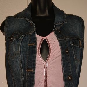 A jean vest